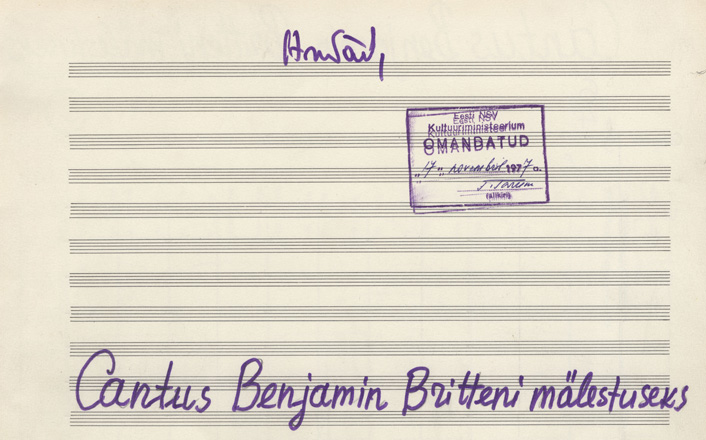 Arvo Pärt: Cantus In Memory Of Benjamin Britten