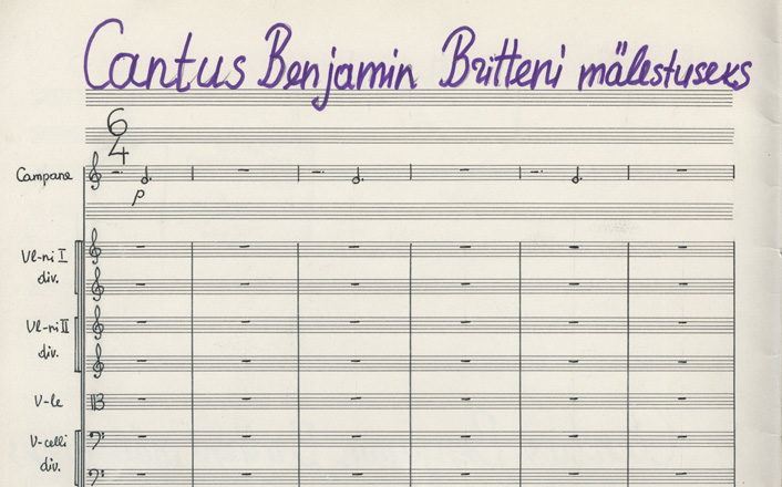 Arvo Pärt: Cantus In Memory Of Benjamin Britten