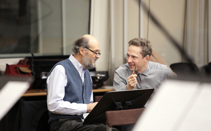 Arvo Pärt, Tauno Aints; photo: Birgit Püve / Arvo Pärt Centre